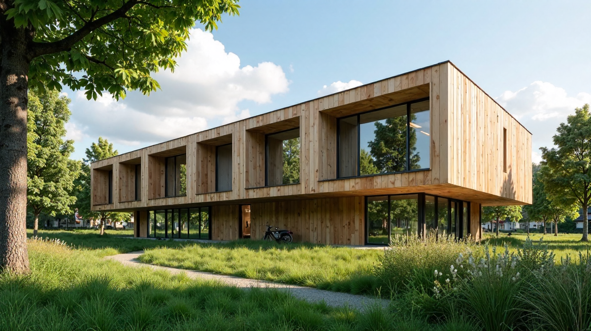 Zukunftsweisender Holzmodulbau: Die Zollhochschule Rostock im Detail